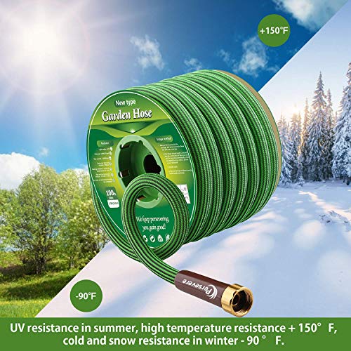 persevere Garden Hose Lightweight Water Hose Kink Free Watering Hose Soft Farm Hose for Watering Lawn, Yard, Garden, Car Washing and Home Cleaning  50, 75 and 100 ft