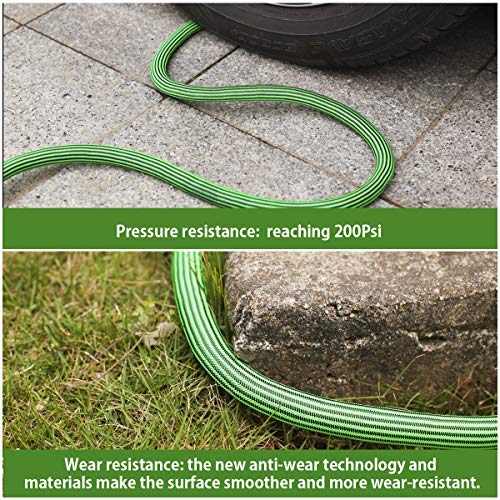 persevere Garden Hose Lightweight Water Hose Kink Free Watering Hose Soft Farm Hose for Watering Lawn, Yard, Garden, Car Washing and Home Cleaning  50, 75 and 100 ft