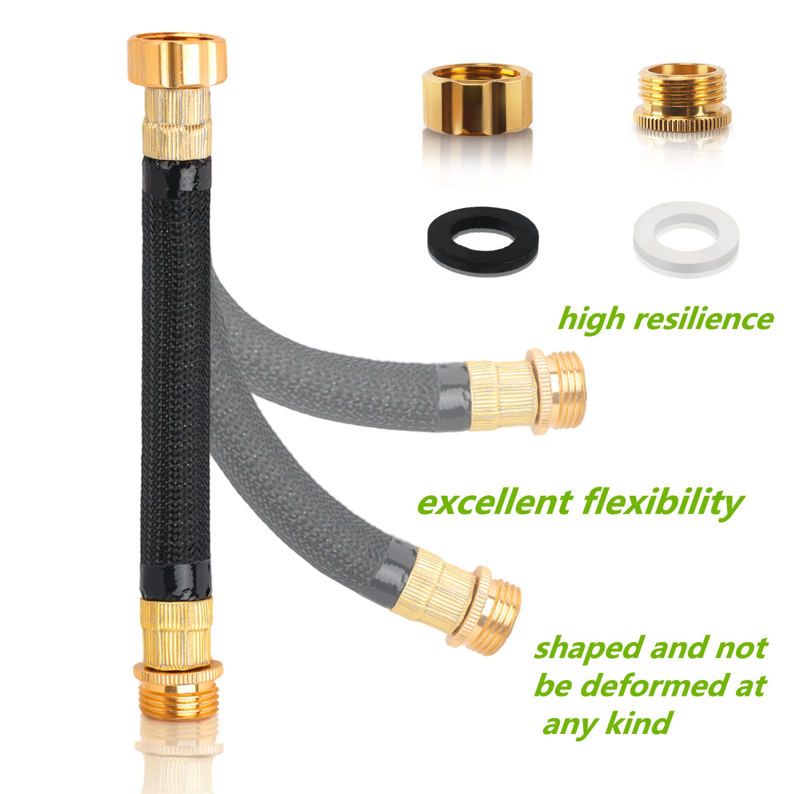 persevere Upgraded Water Hose Extension Adapter, Garden Hose  Connector, 10 ft Lead-in Hose, Anti-Kink Design with Integrated Spiral  Tube,for Hose Reel/RV/Dehumidifier, Durable/Drinking Water Safe :  Everything Else